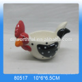 Personalized chicken shaped ceramic animal spoon rest